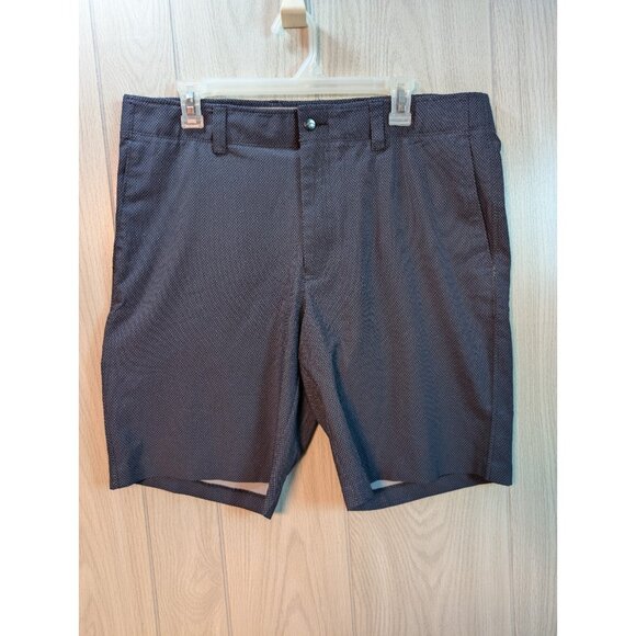Callaway Shorts 36 Blue Gray Poly Blend Stretch Flat Front Performance Golf - Picture 1 of 5